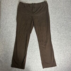 Merona Women's Size 14 Brown Straight Leg Stretch Cotton Pants